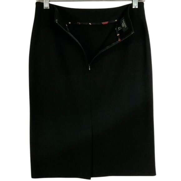 Talbots Black, Pencil, Suit Skirt, size 2P, 63% Rayon, 32% Nylon, 5% Spandex - Picture 5 of 8